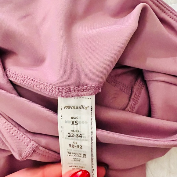 MARIKA || High-Rise Flat Waist Ankle Leggings in Violet - SZ XS ⭐️NWT⭐️ - Picture 6 of 8